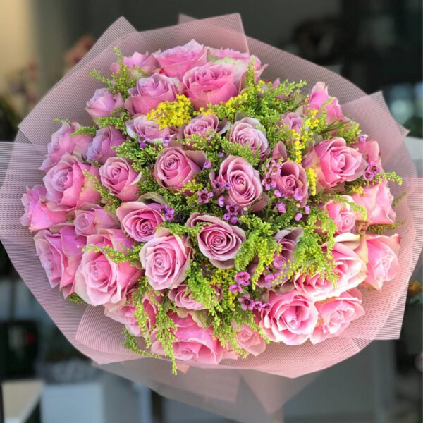 Pembe Gül Buketi Largeş